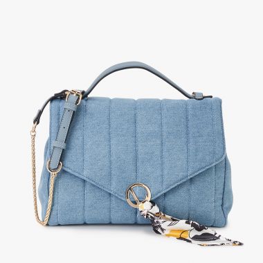 Grand sac bandoulière bleu Lixa