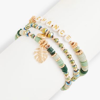 Set de 3 bracelets - Green
