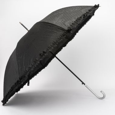 Grand parapluie glitter noir